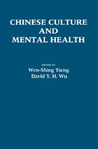 表紙画像: Chinese Culture and Mental Health 9780127016306