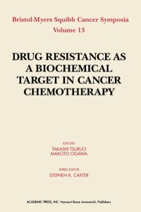 صورة الغلاف: Drug Resistance As a Biochemical Target in Cancer Chemotherapy 9780127022956
