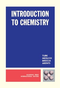 Cover image: Introduction to Chemistry 9780127038308