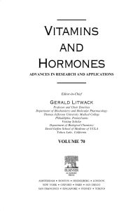 Cover image: Vitamins and Hormones 9780127098708