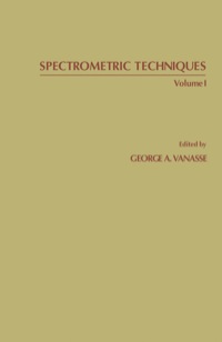 Cover image: Spectrometric Techniques 9780127104010