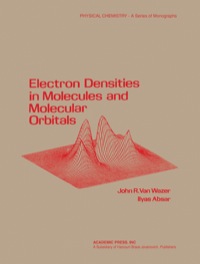 表紙画像: Electron densities in molecular and molecular orbitals 9780127145501