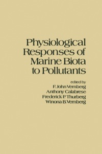 Imagen de portada: PHYSIOLGCL RESP OF MARINE BIOTA TO POL Z 1st edition 9780127182407