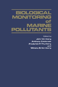 Omslagafbeelding: Biological Monitoring of Marine Pollutants 9780127184500