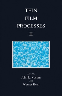 صورة الغلاف: Thin Film Processes II 9780127282510
