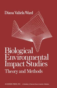 Imagen de portada: Biological Environmental Impact Studies: Theory and Methods 9780127353500