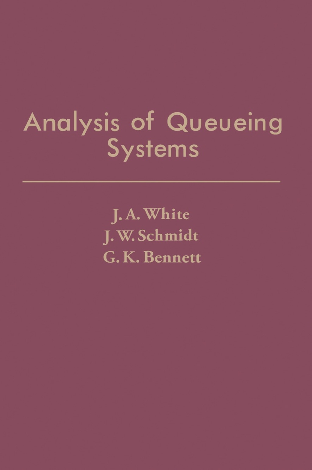 Analysis of queueing systems