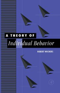 Cover image: A Theory of Individual Behavior 9780127484501