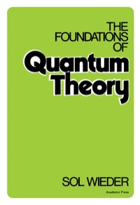Cover image: The Foundations of Quantum Theory 1st edition 9780127490502