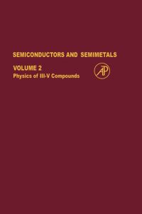 表紙画像: SEMICONDUCTORS & SEMIMETALS V2 9780127521022