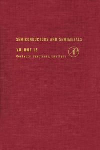 Cover image: SEMICONDUCTORS & SEMIMETALS V15 9780127521152