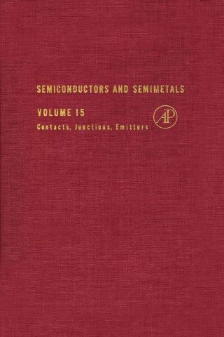 Titelbild: SEMICONDUCTORS & SEMIMETALS V15 9780127521152