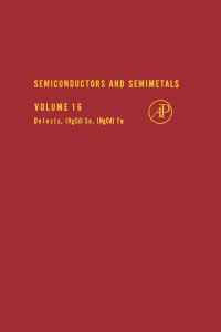 Cover image: SEMICONDUCTORS & SEMIMETALS V16 9780127521169