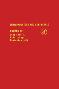 Cover image: SEMICONDUCTORS & SEMIMETALS V19 9780127521190