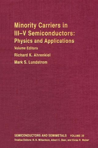 Cover image: SEMICONDUCTORS & SEMIMETALS V39 9780127521398