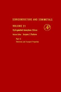 Cover image: SEMICONDUCTORS & SEMIMETALS V21C 9780127521497