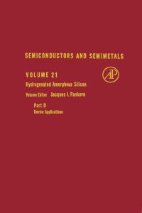 Cover image: SEMICONDUCTORS & SEMIMETALS V21D 9780127521503