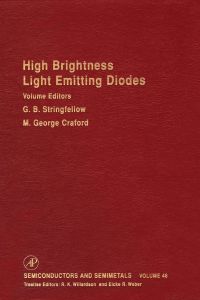 صورة الغلاف: High Brightness Light Emitting Diodes 9780127521565