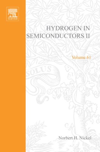 Imagen de portada: Hydrogen in Semiconductors II 9780127521701