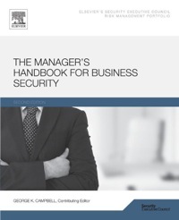 表紙画像: The Manager's Handbook for Business Security 2nd edition 9780128000625