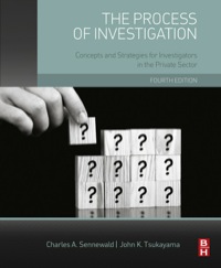Imagen de portada: The Process of Investigation: Concepts and Strategies for Investigators in the Private Sector 4th edition 9780128001660