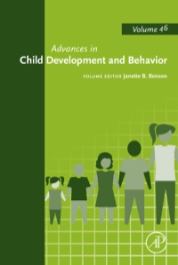 Imagen de portada: Advances in Child Development and Behavior 9780128002858