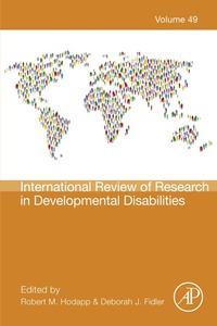 Cover image: International Review of Research in Developmental Disabilities 9780128021811