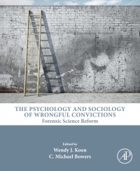 Omslagafbeelding: The Psychology and Sociology of Wrongful Convictions 9780128026557
