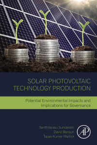 Cover image: Solar Photovoltaic Technology Production 9780128029534
