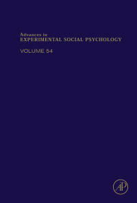 表紙画像: Advances in Experimental Social Psychology 9780128047385