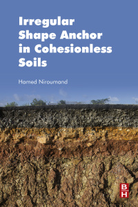 Omslagafbeelding: Irregular Shape Anchor in Cohesionless Soils 9780128095508