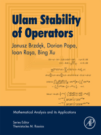 Cover image: Ulam Stability of Operators 9780128098295