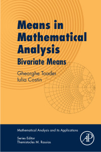 Cover image: Means in Mathematical Analysis 9780128110805