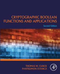 Imagen de portada: Cryptographic Boolean Functions and Applications 2nd edition 9780128111291