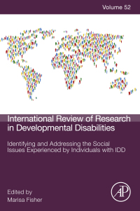 Imagen de portada: Identifying and Addressing the Social Issues Experienced by Individuals with IDD 9780128118221