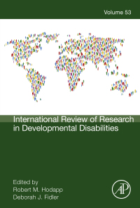 Imagen de portada: International Review of Research in Developmental Disabilities 9780128121191