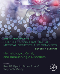 Imagen de portada: Emery and Rimoin’s Principles and Practice of Medical Genetics and Genomics 7th edition 9780128125342