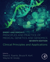 Imagen de portada: Emery and Rimoin’s Principles and Practice of Medical Genetics and Genomics 7th edition 9780128125366