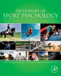 Cover image: Dictionary of Sport Psychology 9780128131503