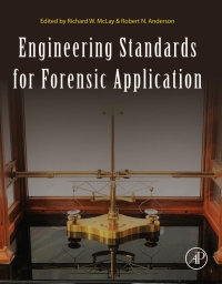 Cover image: Engineering Standards for Forensic Application 9780128132401