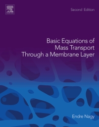 Imagen de portada: Basic Equations of Mass Transport Through a Membrane Layer 2nd edition 9780128137222