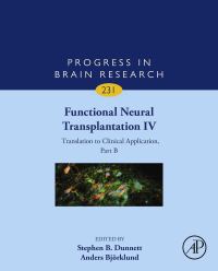 Titelbild: Functional Neural Transplantation IV 9780128138793