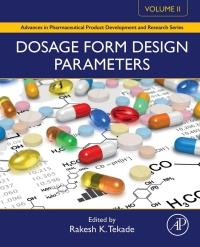 صورة الغلاف: Dosage Form Design Parameters 9780128144213