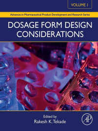 Cover image: Dosage Form Design Considerations 9780128144237