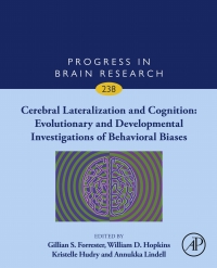 Imagen de portada: Cerebral Lateralization and Cognition: Evolutionary and Developmental Investigations of Behavioral Biases 9780128146712