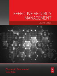 Cover image: Effective Security Management 7th edition 9780128147948