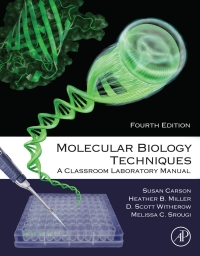 Cover image: Molecular Biology Techniques 4th edition 9780128157749