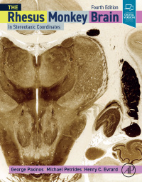 Omslagafbeelding: The Rhesus Monkey Brain in Stereotaxic Coordinates 4th edition 9780128158524