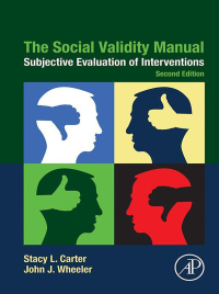 Imagen de portada: The Social Validity Manual 2nd edition 9780128160046