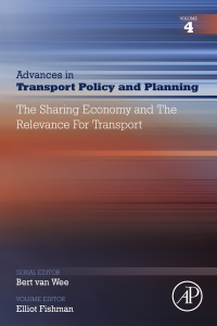 Cover image: The Sharing Economy and the Relevance for Transport 9780128162101